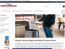 Tablet Screenshot of hoovervacuumbags.com